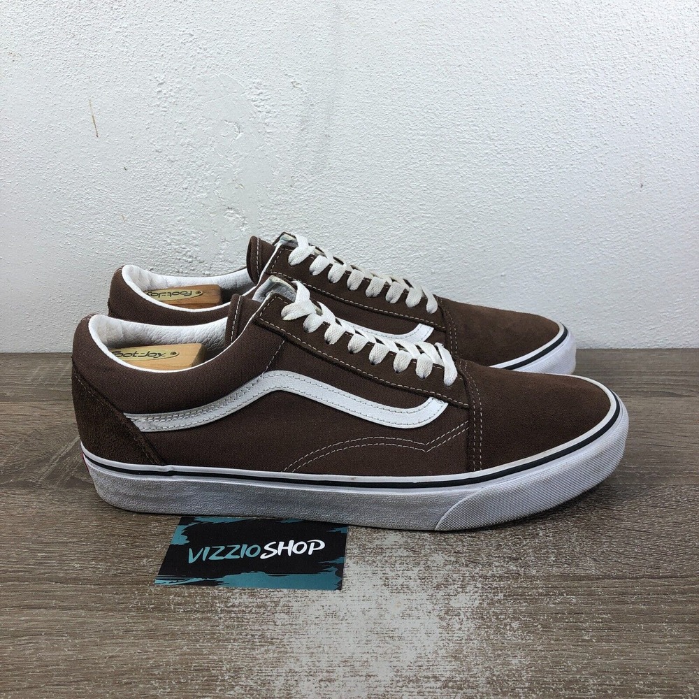 Vans Old Skool Low Top Lace Up Brown Skate Sneakers Men's 11.5 507698